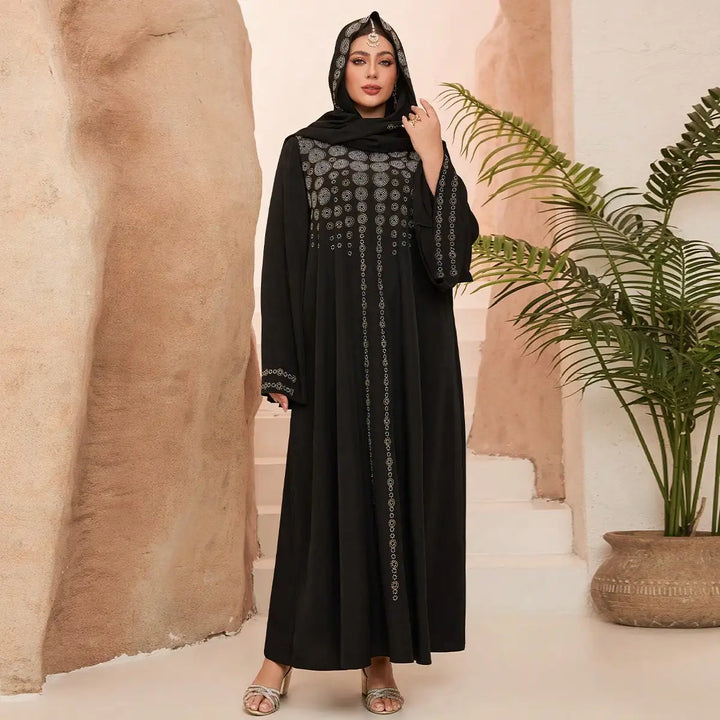 Luxury Neck Conservative Burqa Dress