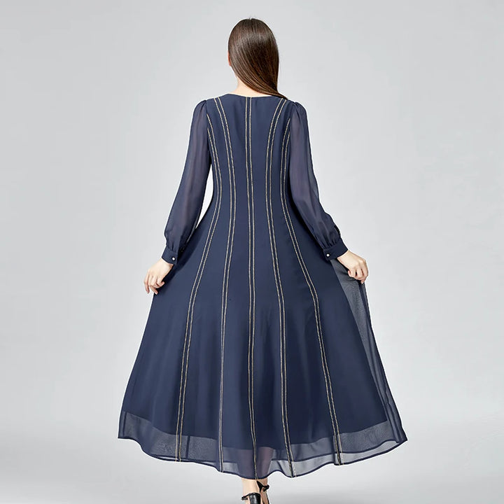 Sophisticated Georgette Silk Dress