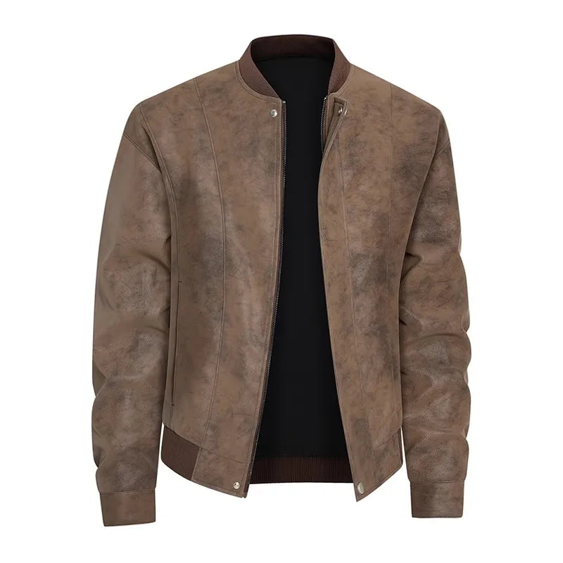 Stylish Biker PU Leather Jacket