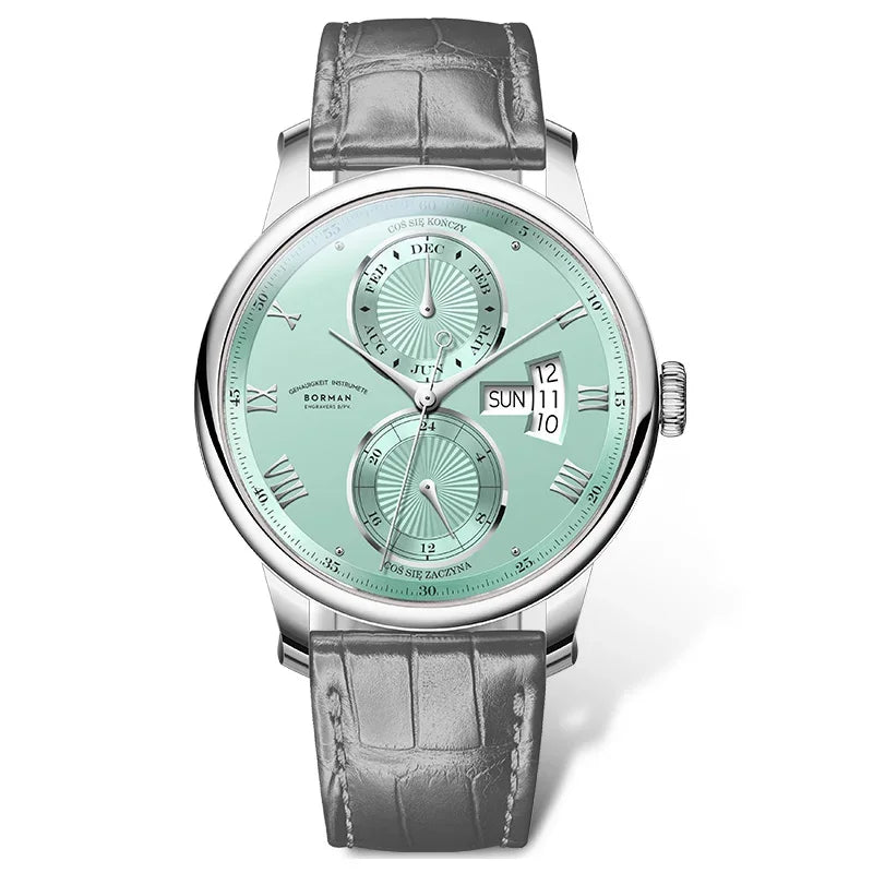 Polished Sapphire Crystal Multi-function Wristwatch