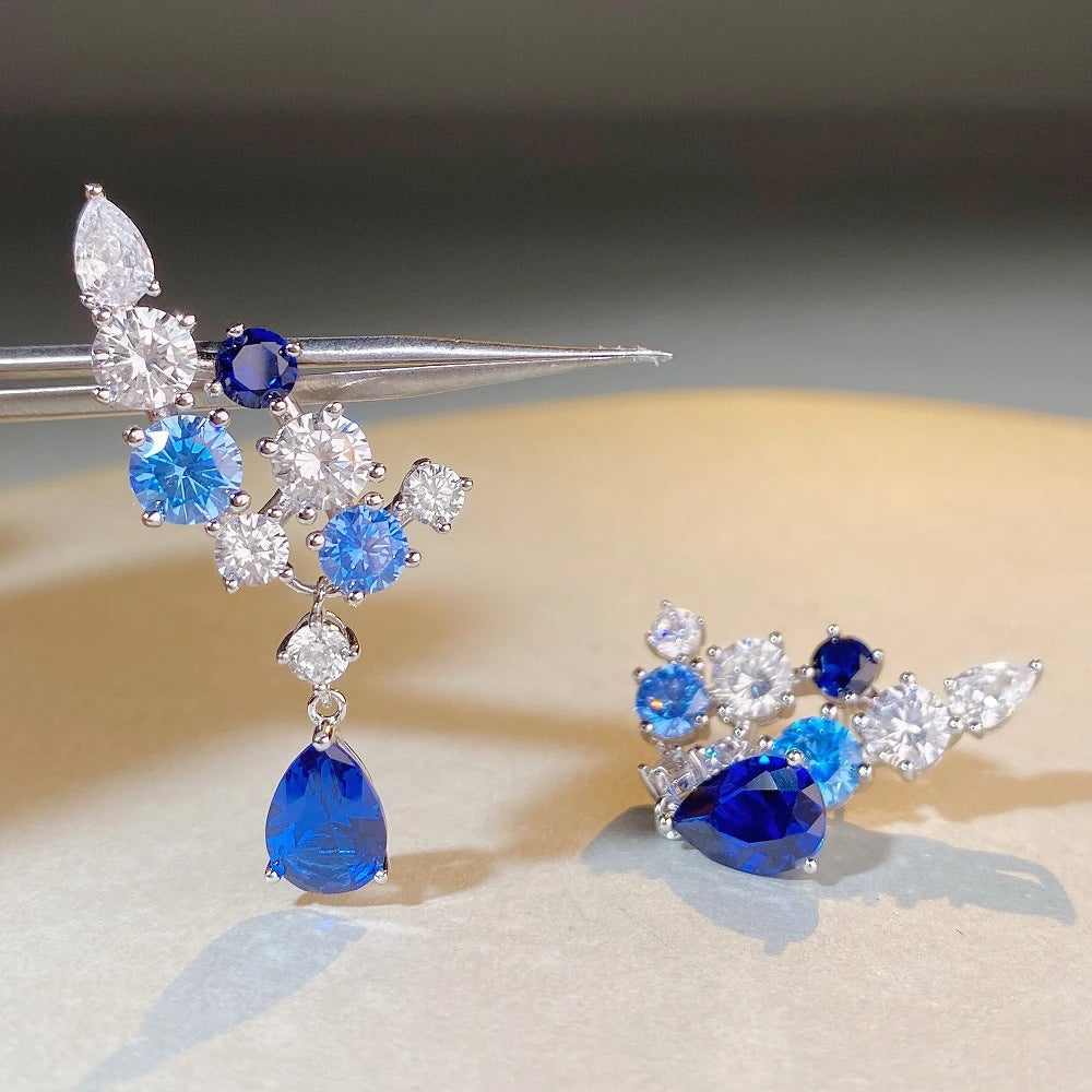 Delightful Pear Cut Ruby Drop Earrings