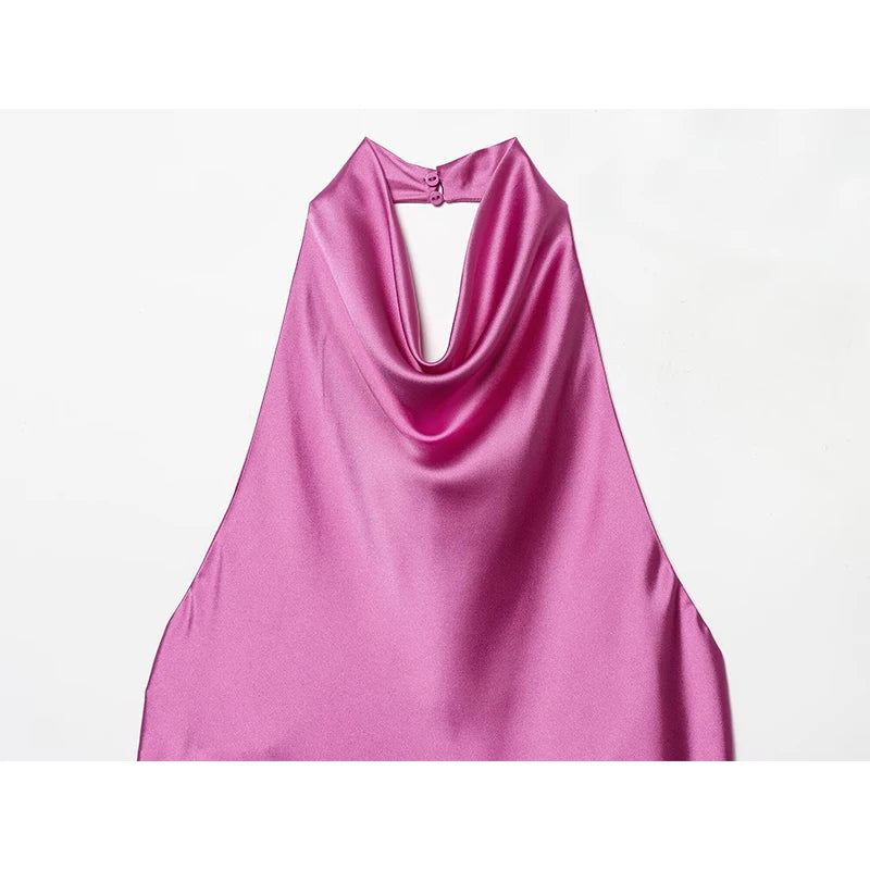 Luxury Sleeveless Halter Top