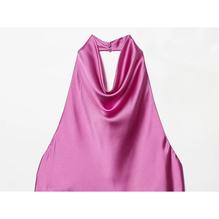Luxury Sleeveless Halter Top