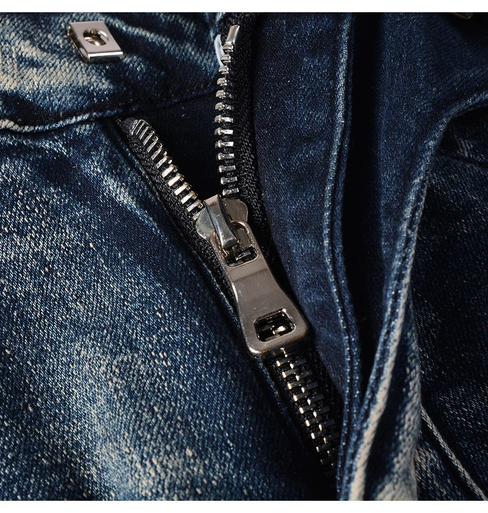 High Quality Holes Ripped Denim Jeans Pants