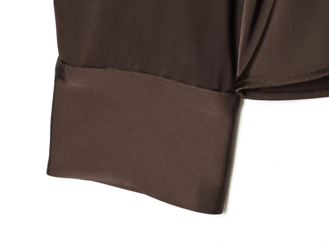 Stunning Front Button Belted Shirt