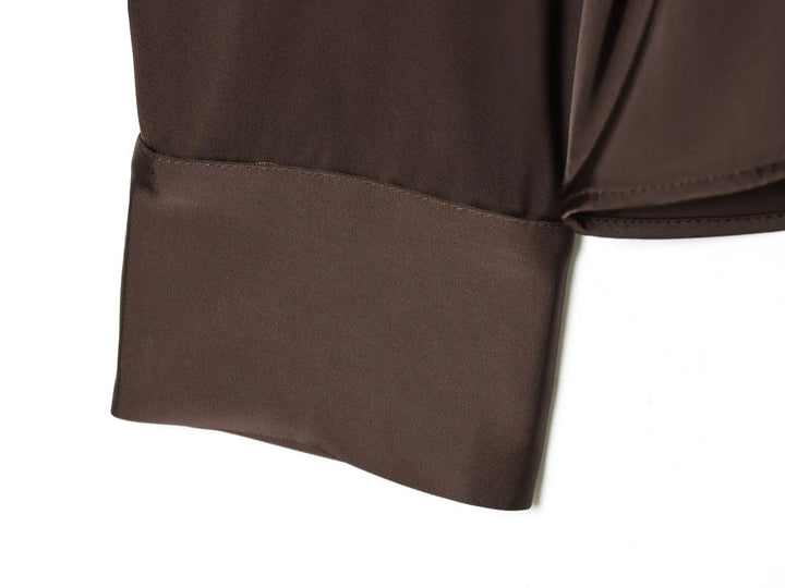 Stunning Front Button Belted Shirt