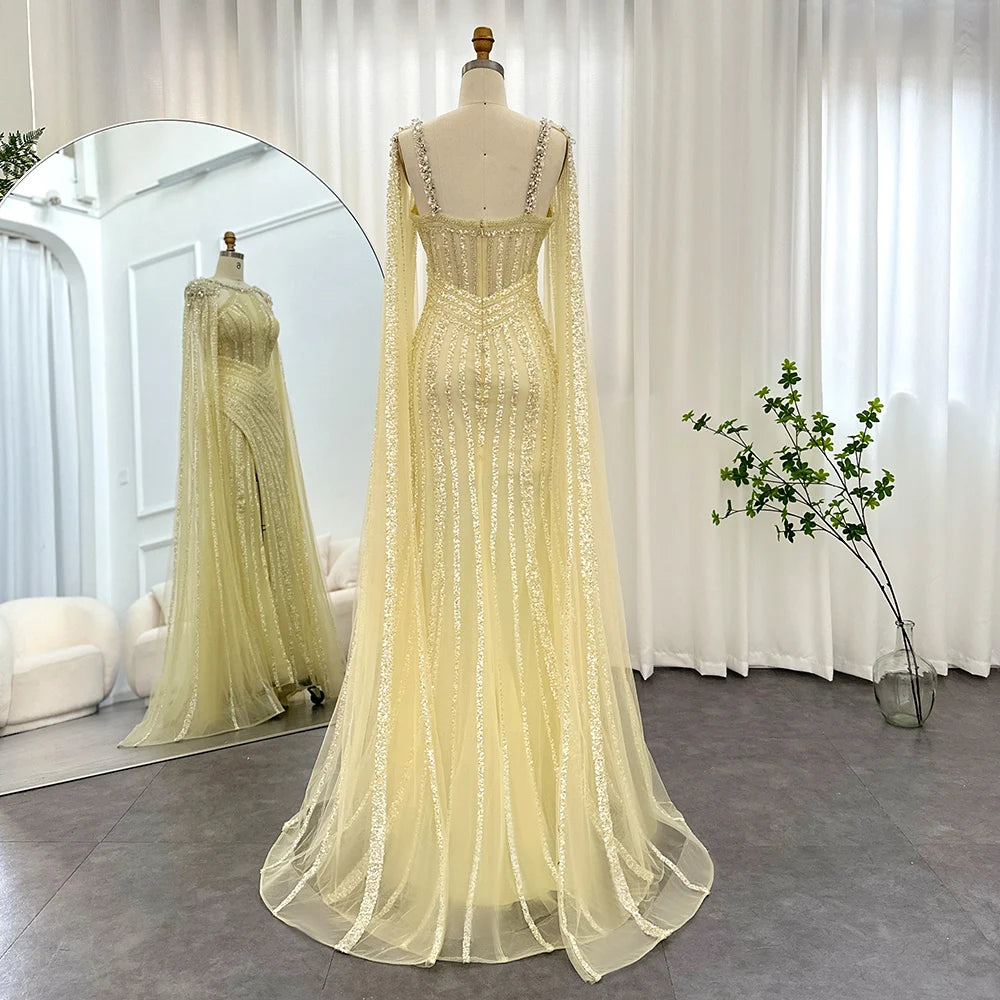 Luxury Sequins Trumpet Evening Gown