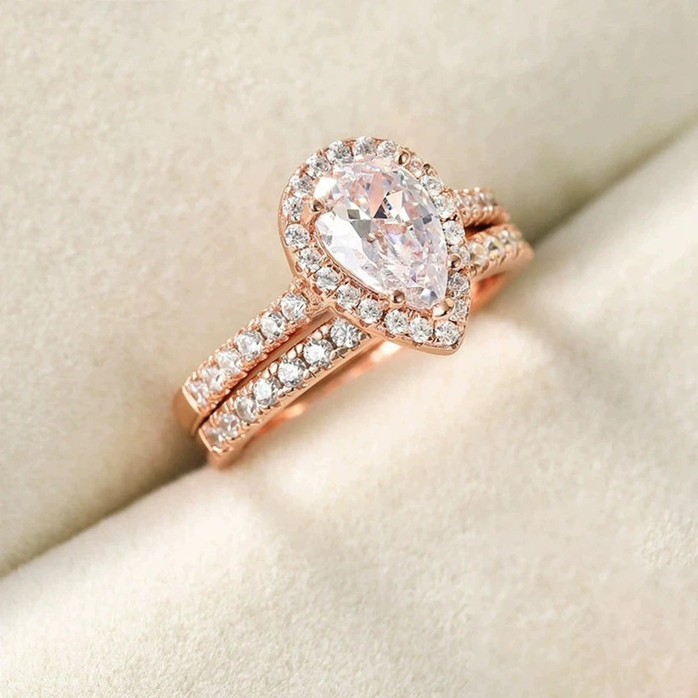Sweet Pear Cut Sapphire Ring