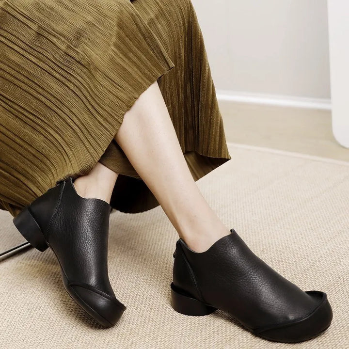 Comfortable Low Heel Short Boots