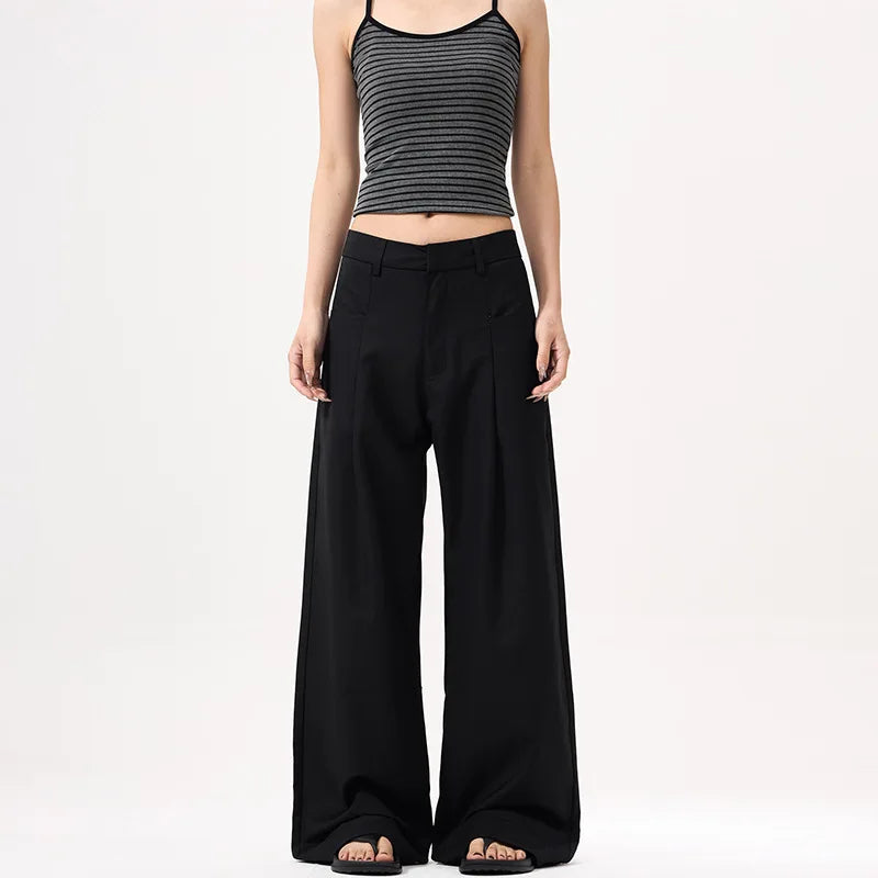 Elegant Slouchy Loose Wide Leg Pants