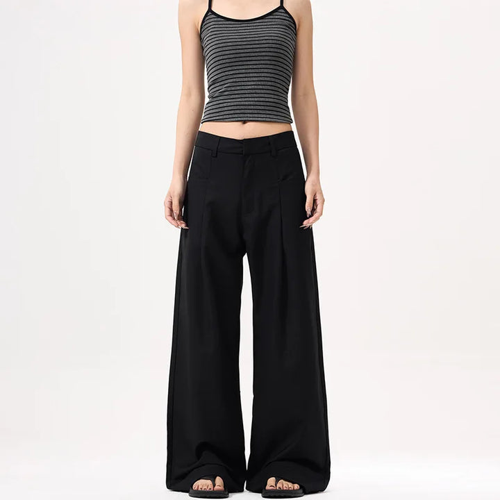 Elegant Slouchy Loose Wide Leg Pants