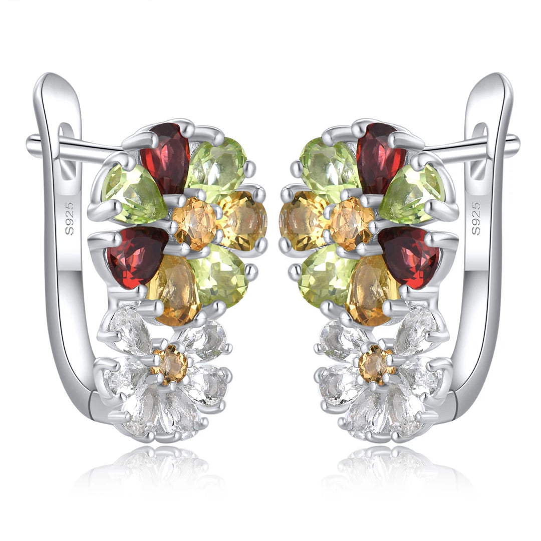 Exquisite Genuine Birthstone Earrings
