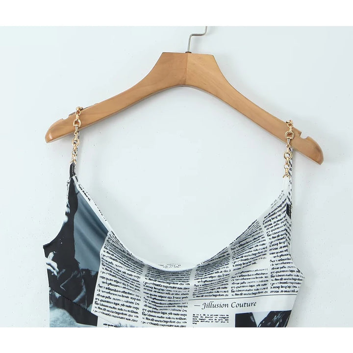 Classic Irregular Hem Sling Dress