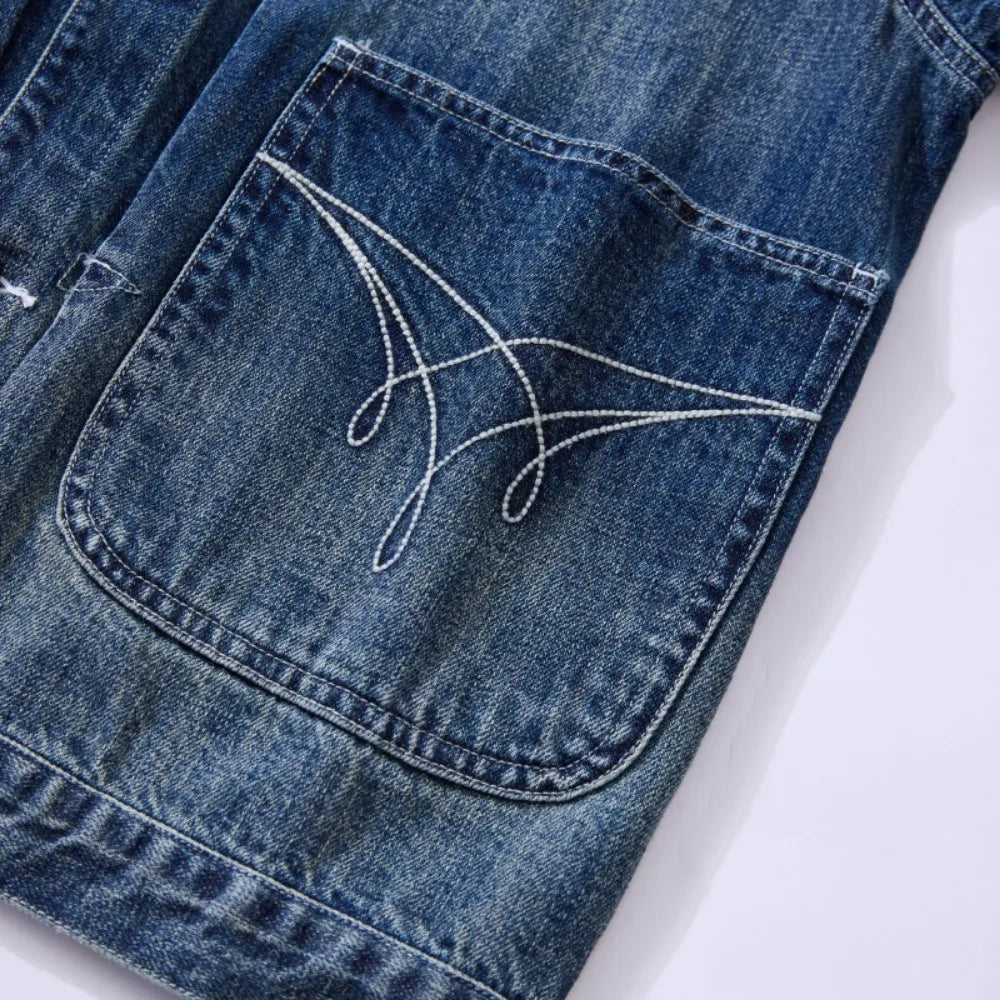 Old Washed Bamboo Denim Jacket