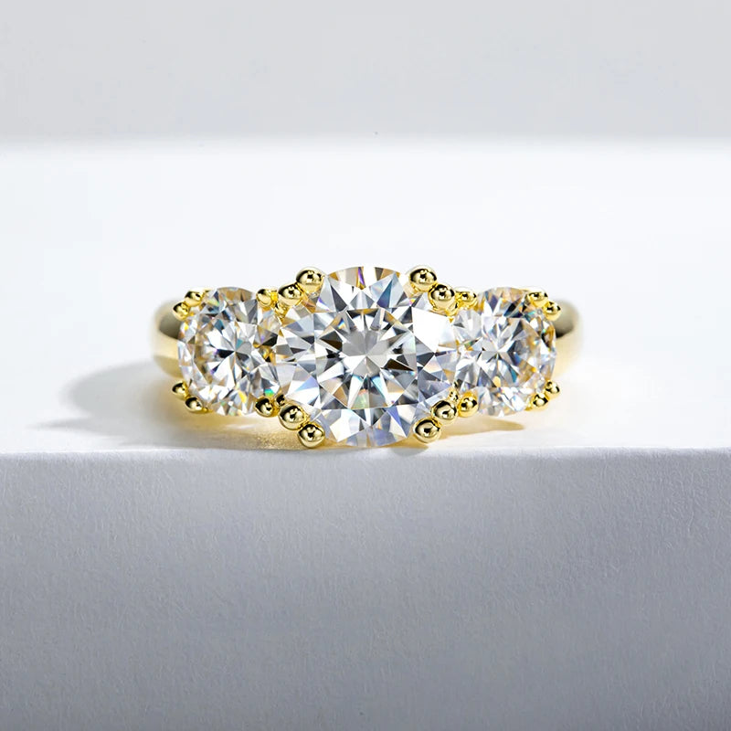 Stunning Three-Stone Engagement Ring