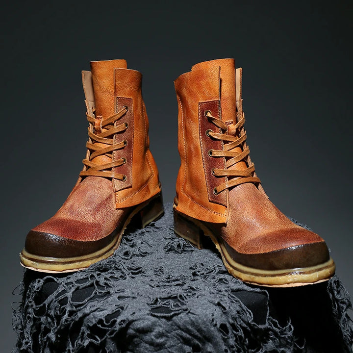 British Style Motorcycle Leather Boots