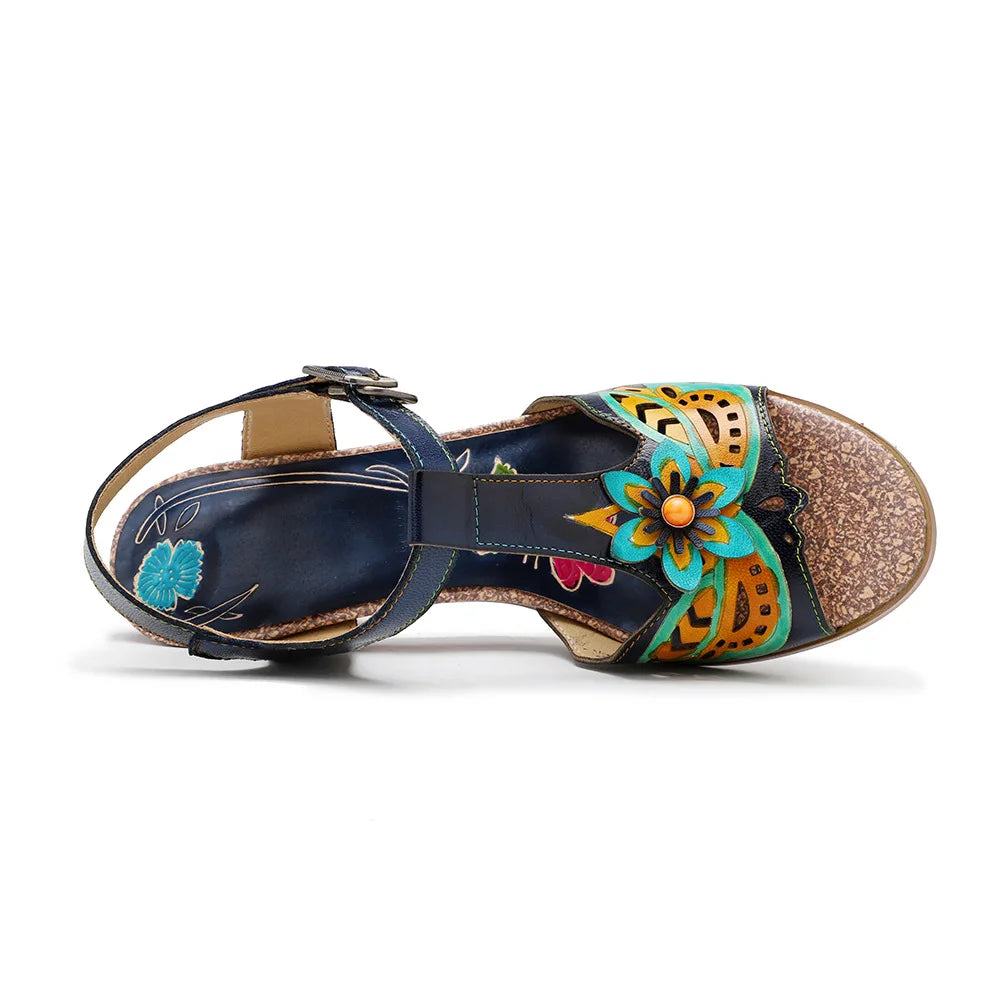 Stylish Socofy Leather Sandals