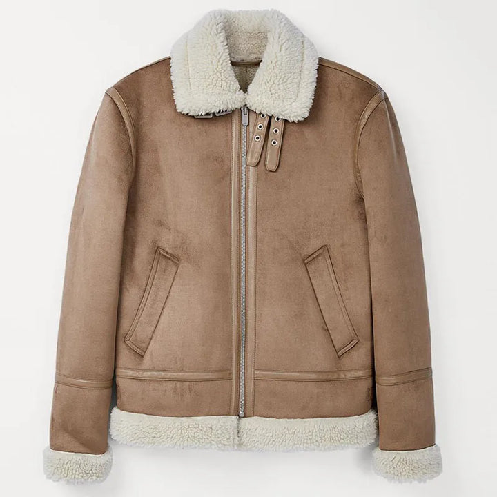 Warm Suede Cashmere Fleece Coat