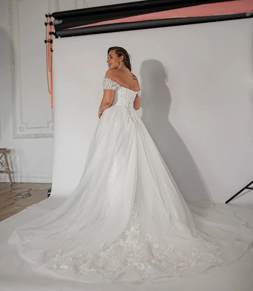 vintage plus size wedding dress Cap Sleeves Plus Size Women's Wedding Dress vintage plus size wedding dress Cap Sleeves Plus Size Women's Wedding Dress