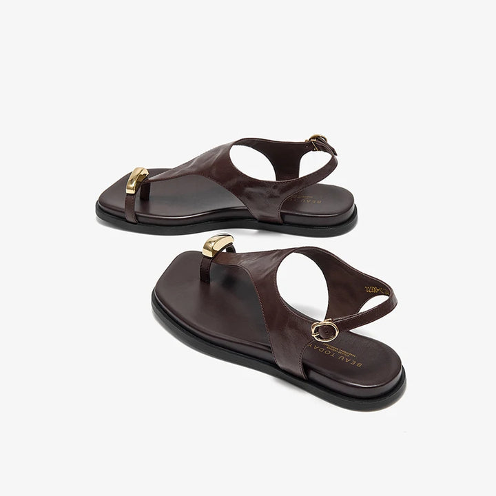 Elegant T-Strap Flip Flops Sandals