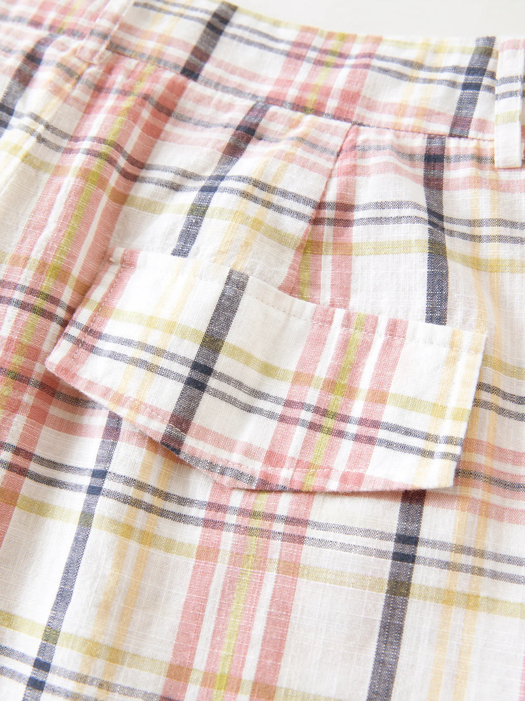 Retro Color-blocked High Waist Pants