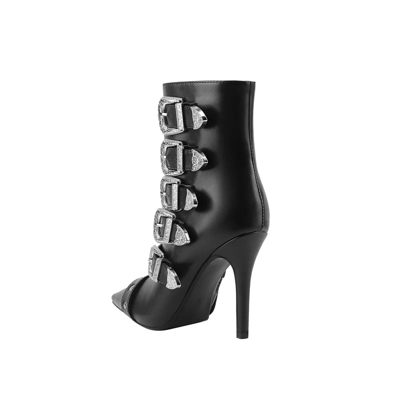 Decorative Side Zipper Ankle Boots