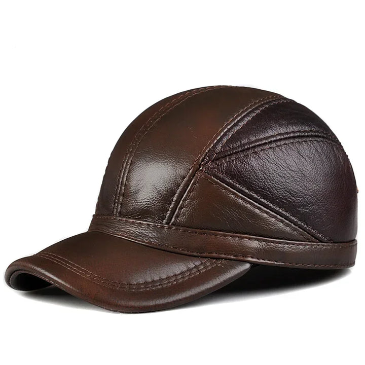 Premium Cowhide Leather Pilot Cap
