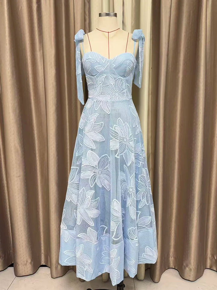 Premium Spliced Bow Party Dress
