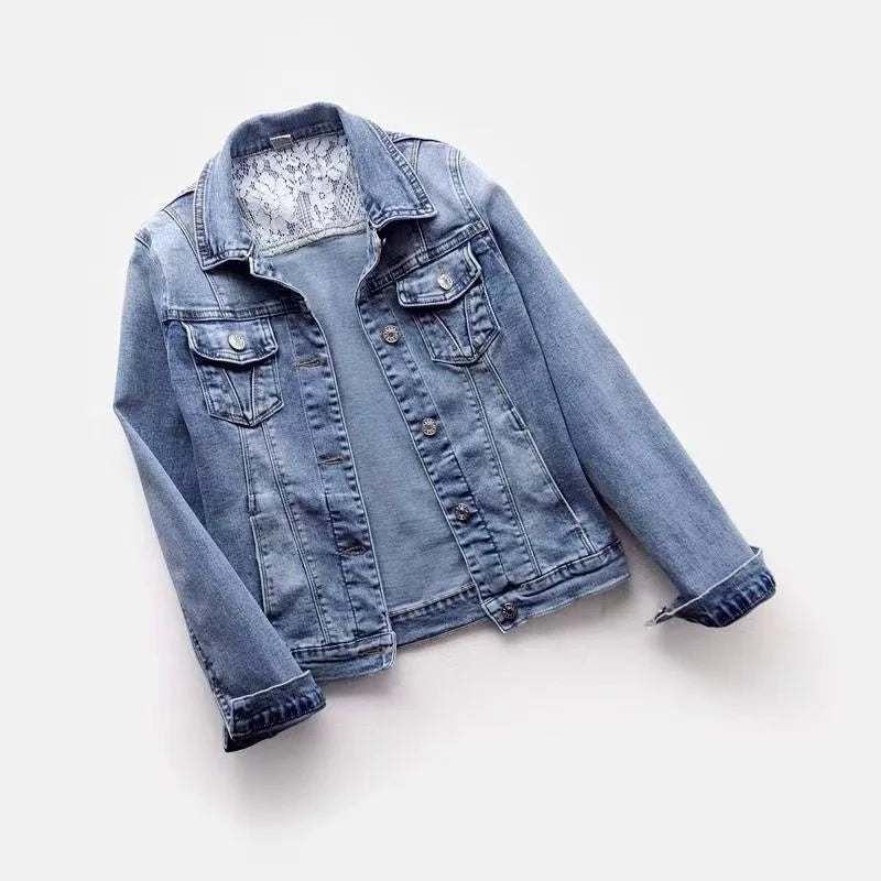 Vintage Long Sleeve Autumn Denim Jacket