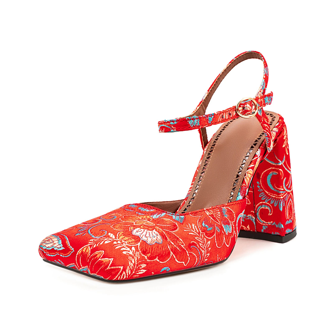 Sweet Temperament Splicing High Heels