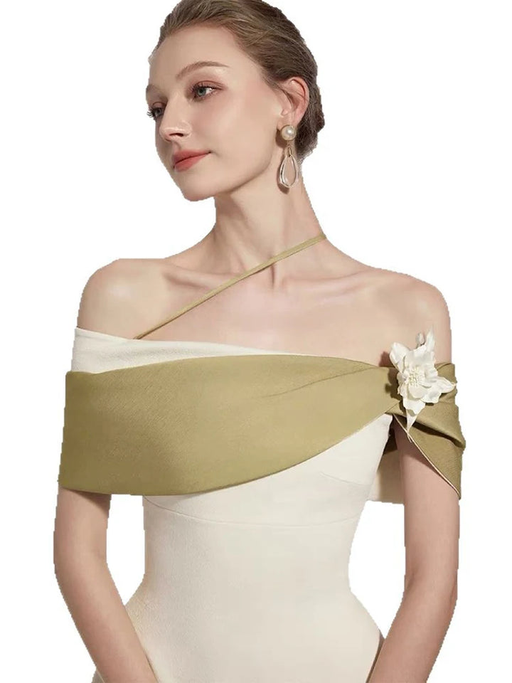 Stylish Floral Spliced Temperament Dress