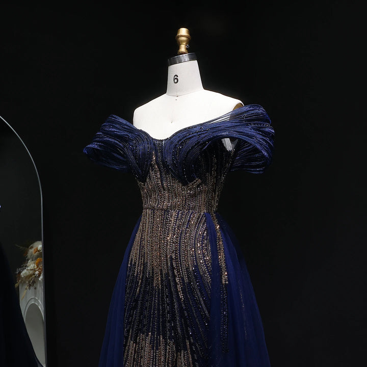 Luxury Beaded Evening Party Dress