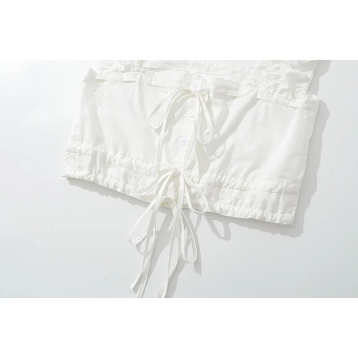 Charming Lace Trim Super-Short Top