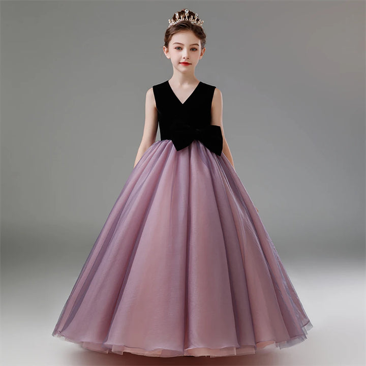 Beautiful Tulle Flower Girl's Evening Dress