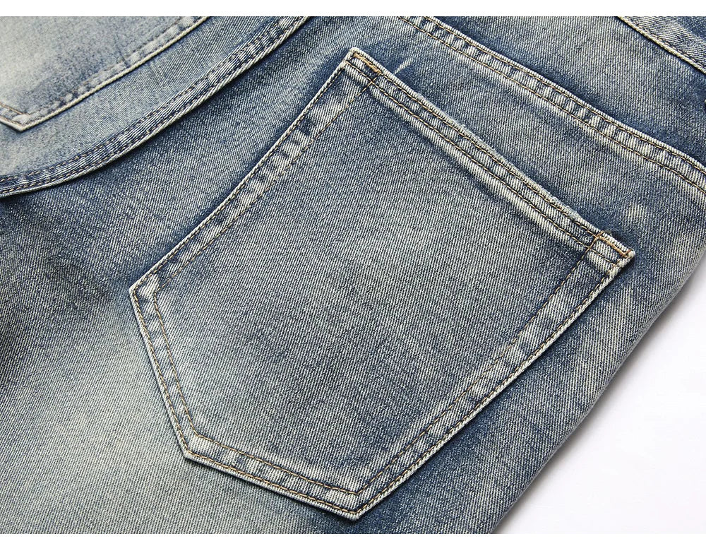 Flared Embroidery Bootcut Jeans Pants