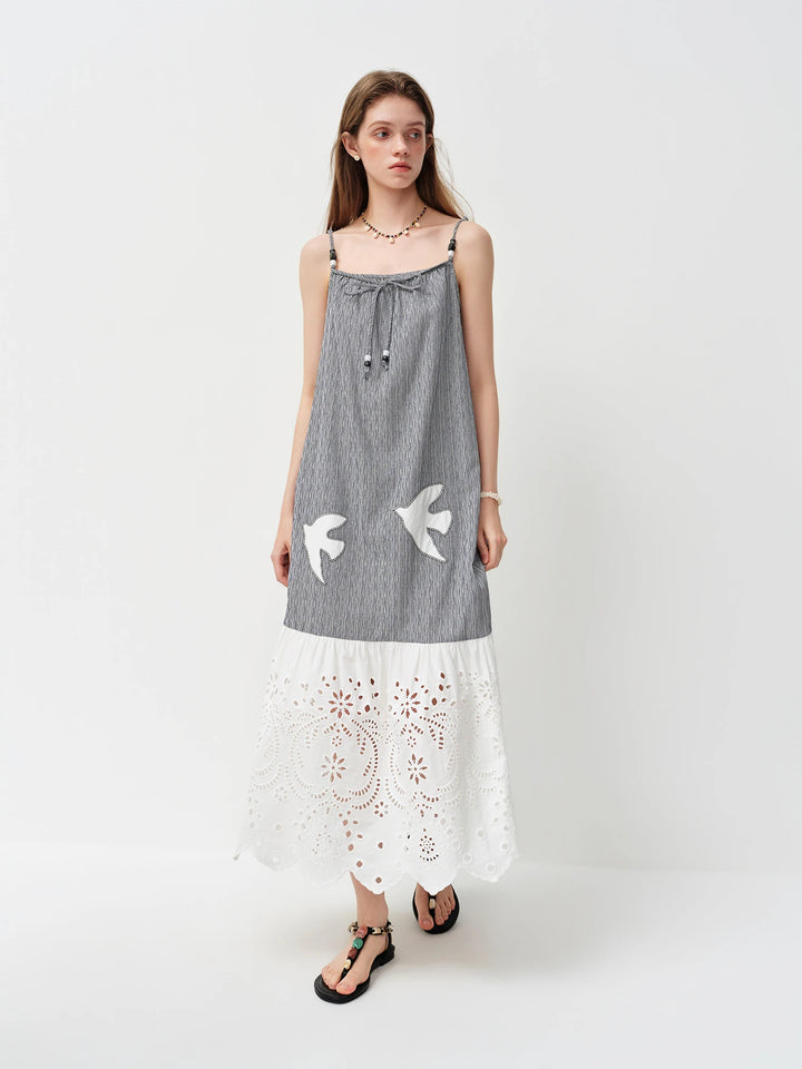 Stunning Linen Spaghetti Strap Maxi Dress