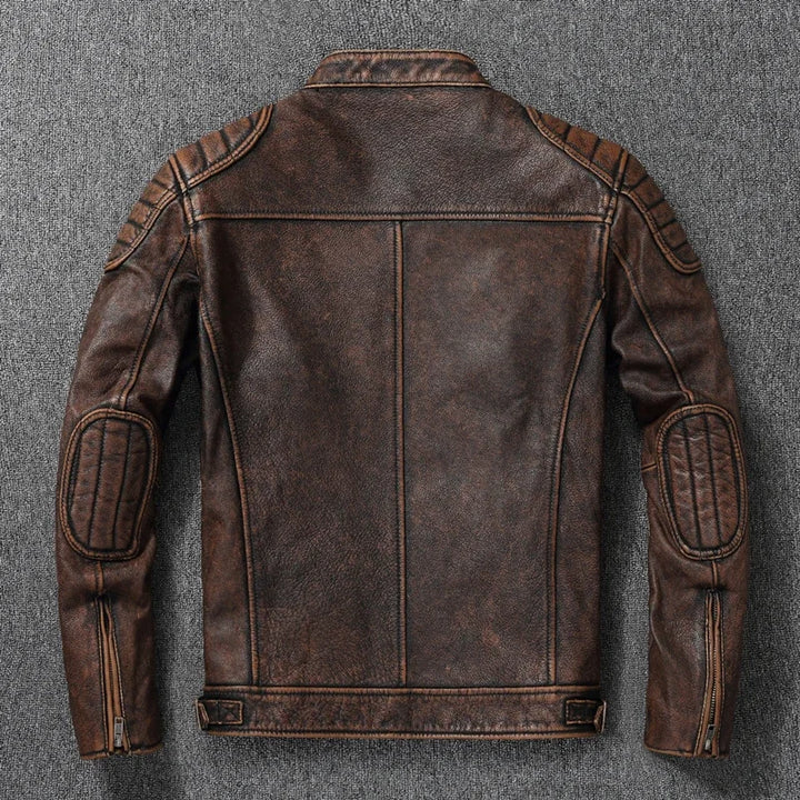 Attractive Cowhide Leather Motorcycle Jacket