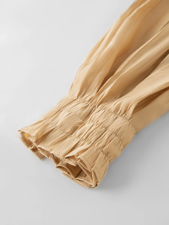 Unique V-neck Textured Top