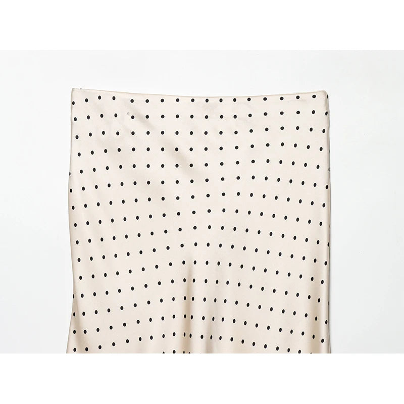 Fashionable Asymmetric Polka Dots Skirt