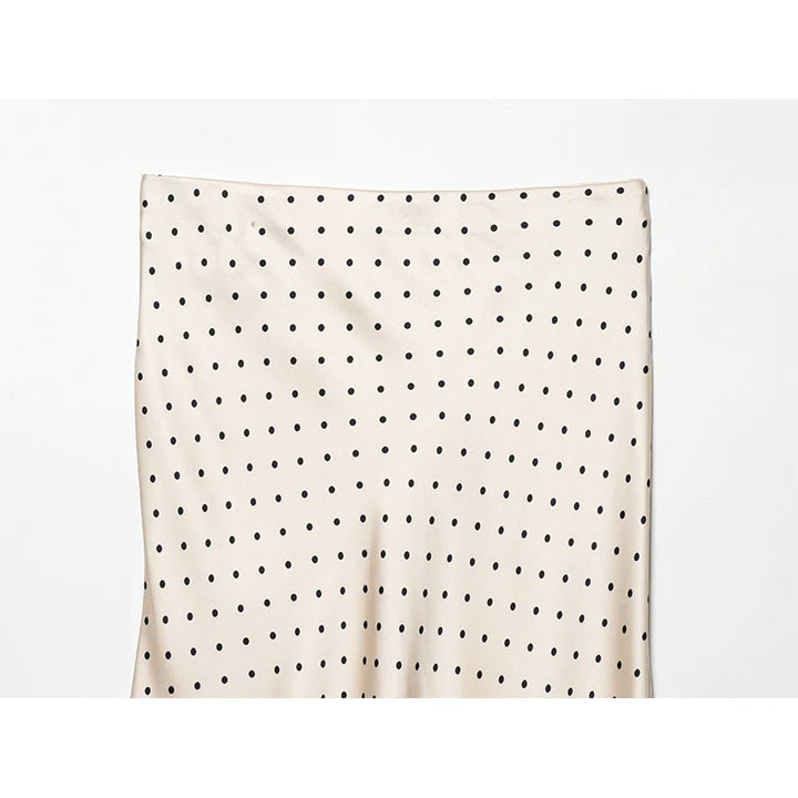 Fashionable Asymmetric Polka Dots Skirt