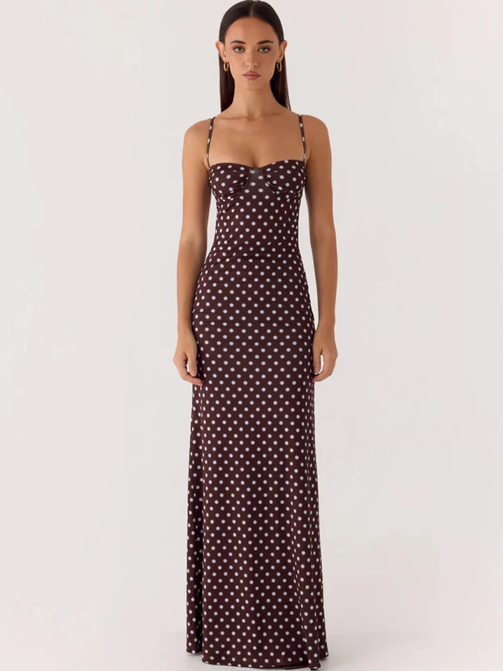 Fashionable Spaghetti Strap Maxi Dress