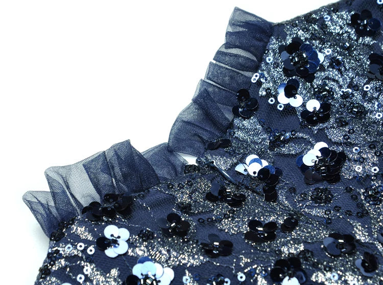 Graceful Three-dimensional Flower Evening Dress