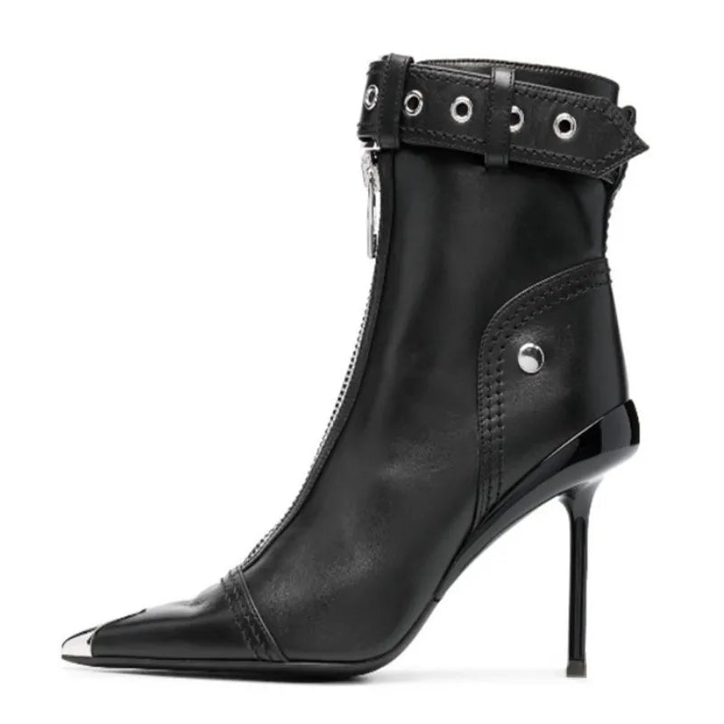 Belt Buckle Women's Thin High Heel Boots| All For Me Today