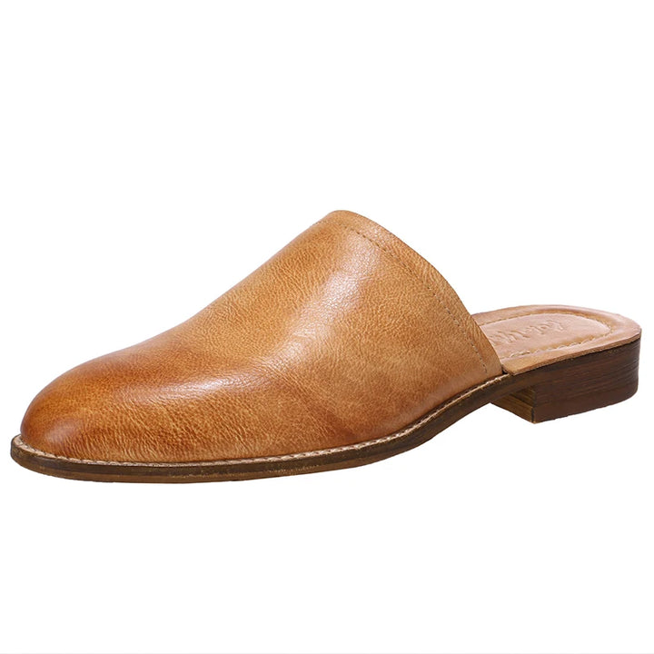 Slick Handcrafted Calf Leather Mules