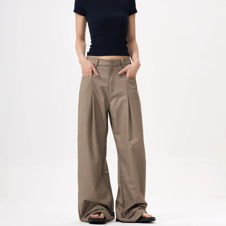 Elegant Slouchy Loose Wide Leg Pants