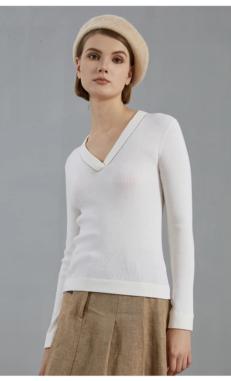 Refined Wool Knitted Jumper