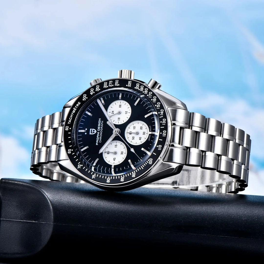 Refined Moon Panda Chronograph Watch