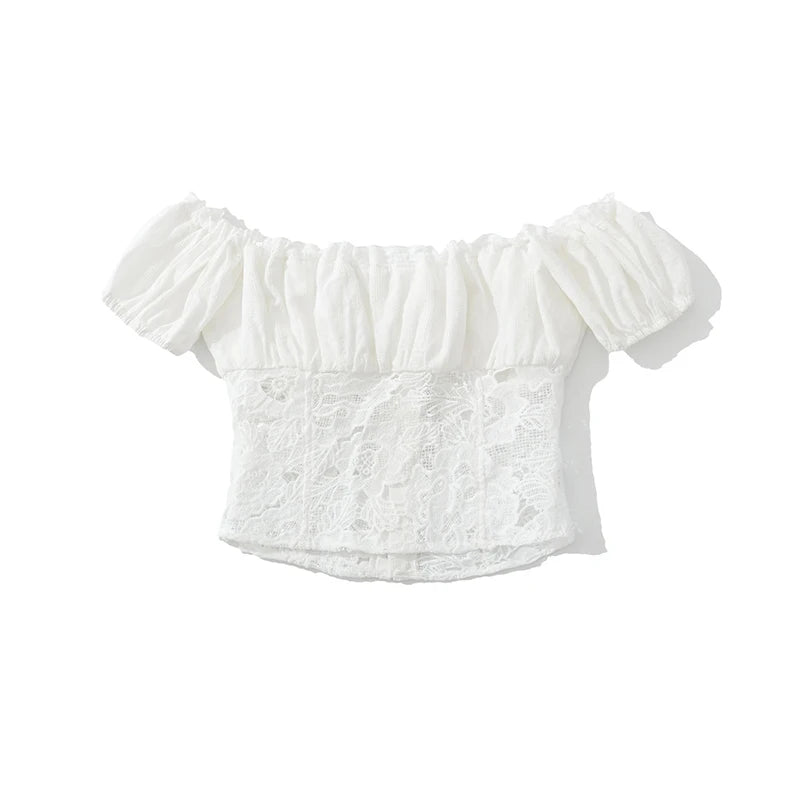 Luxury Off Shoulder Crop Top