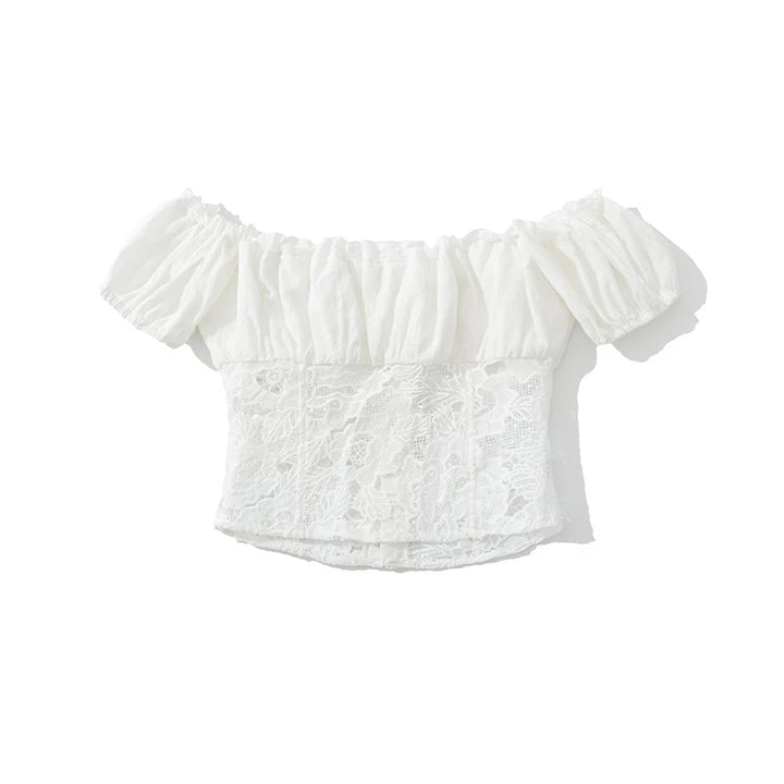 Luxury Off Shoulder Crop Top