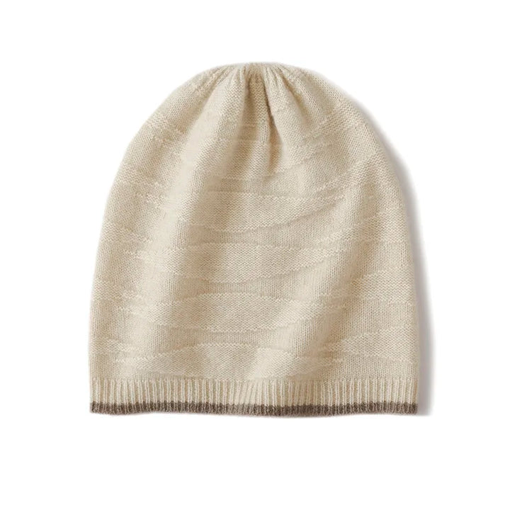 Thick Knitted Cashmere Beanie Cap